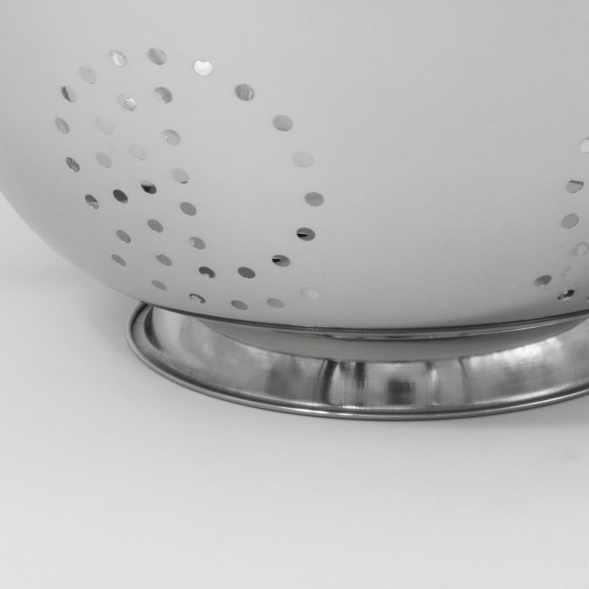 Colander Set Stainless Steel | Nesting Design | Mirror Polished | Oversized Handles | 1-4 Quart, Set of 3
