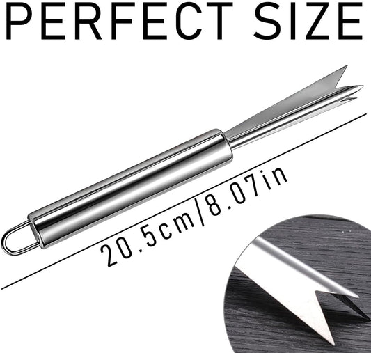 4 Pcs Pineapple Eye Remover Tool Set Stainless Steel Peeler Cutter Multifunctional Fruit Slicer Corer for Peel Peeler Pinapple Cut Kitchen Tools and Accessories