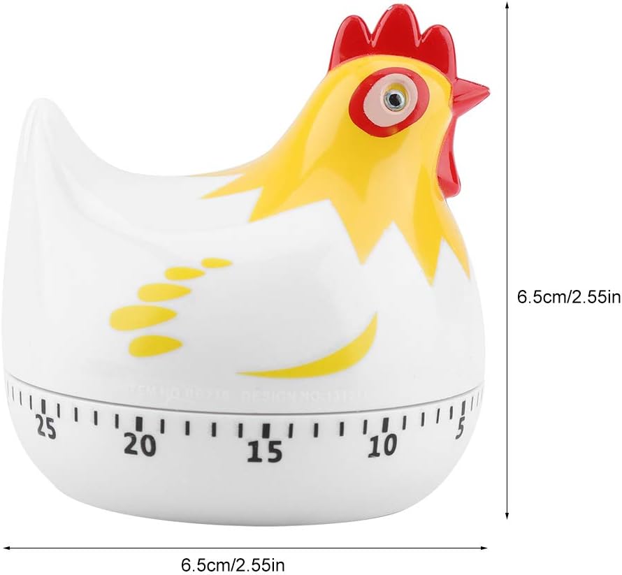 Chicken Cartoon Kitchen Timer, Chick Hen Baking Countdown Mechanical