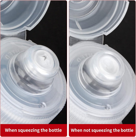 Condiment Squeeze Bottles for Sauces, Olive Oil Dispenser, Ketchup Bottles 4-Pack 17 oz (500ml), Food-Grade PP5 Material, Salad Dressing Bottles, Great for Ketchup, Salad, BBQ