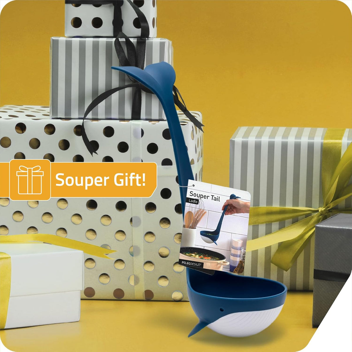 Souper Tail Soup Ladle - Ideal for Cooking, Serving Soup, Stew, and more – Fun and Decorative Ladle Spoon during Meals or Gatherings