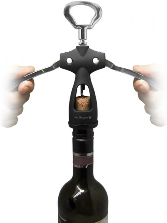 Vin Bouquet FID 016 Wings Corkscrew. Stainless Steel Wings corkcrew with Rubber Finishing