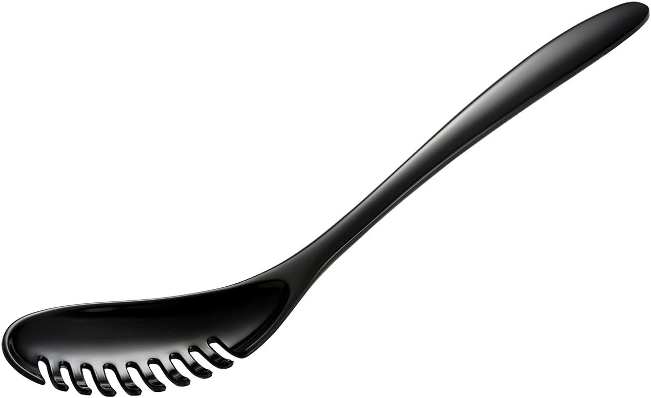 12.75" Black Pasta Server