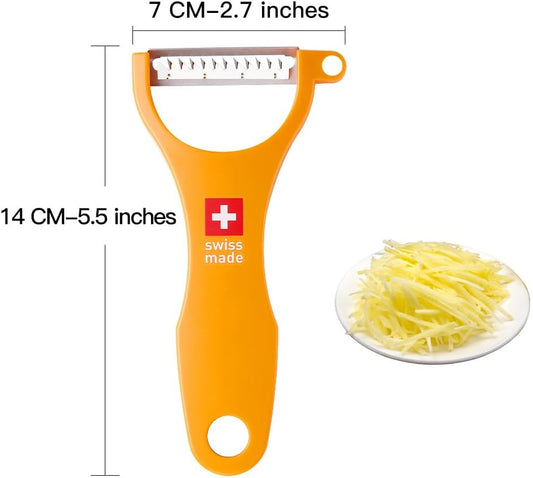 Original Swiss Made Peeler Vegetable&Fruits stainless steel blade Peeler for kitchen (ORANGE-vegetable grater)