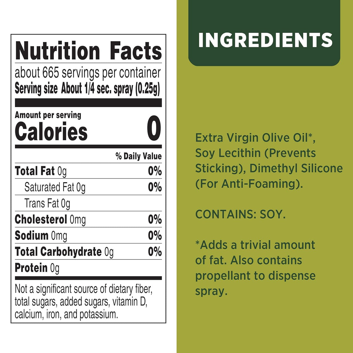 Non Stick Olive Oil Cooking Spray, 5 oz.