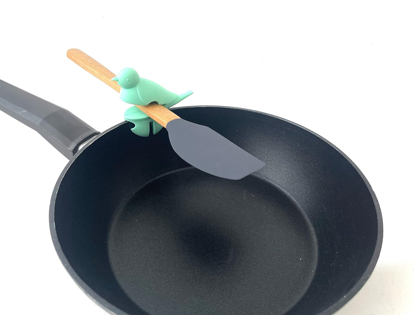 Spoon Pot Pan Holder Spatula Bracket Clip Set Heat Resistance Silicone Kitchen Gadgets Fun Kitchen Gadget BPA-Free, Non-Slip Spoon Holder Stove Organizer (3)