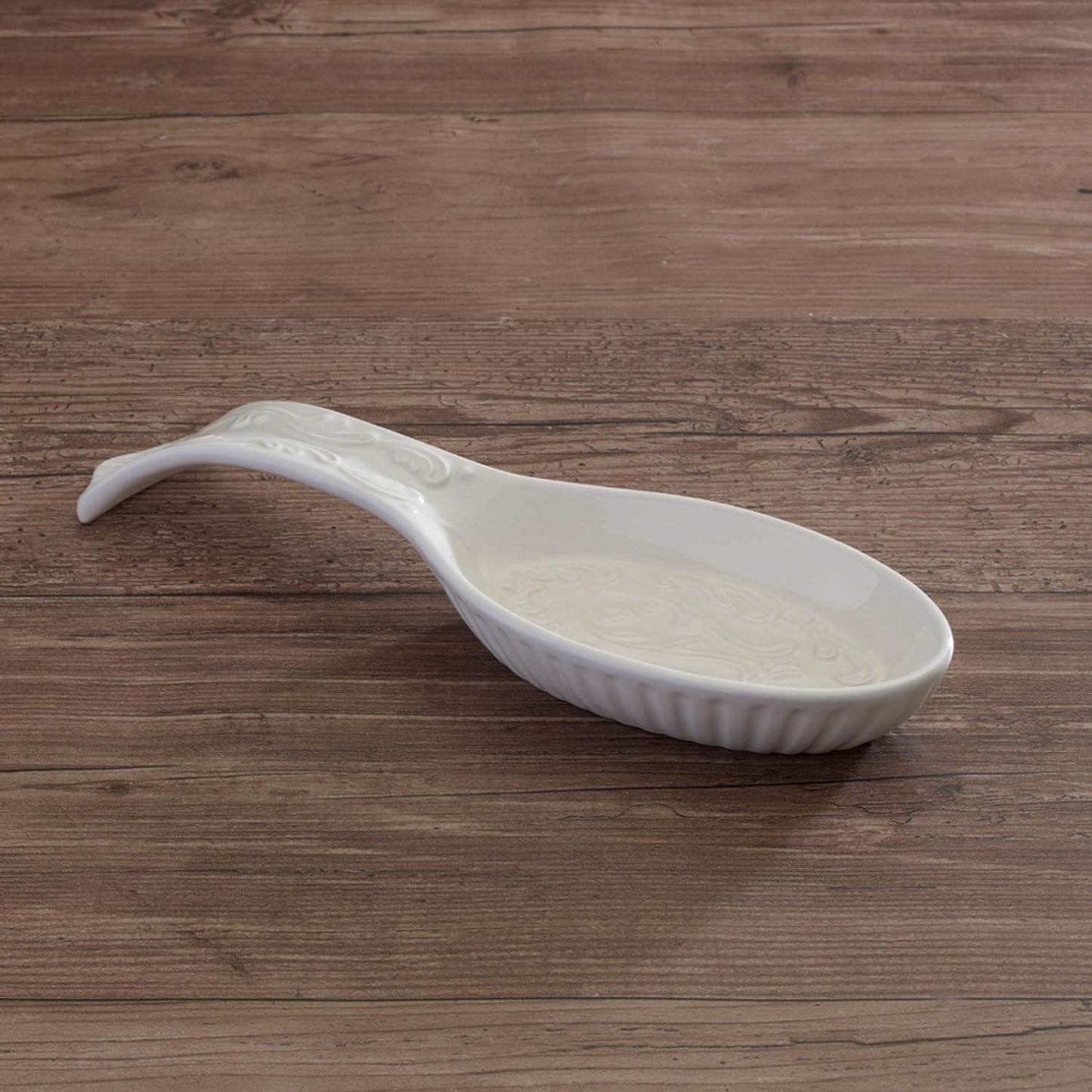 Italian Countryside Spoon Rest, 10-Inch, White