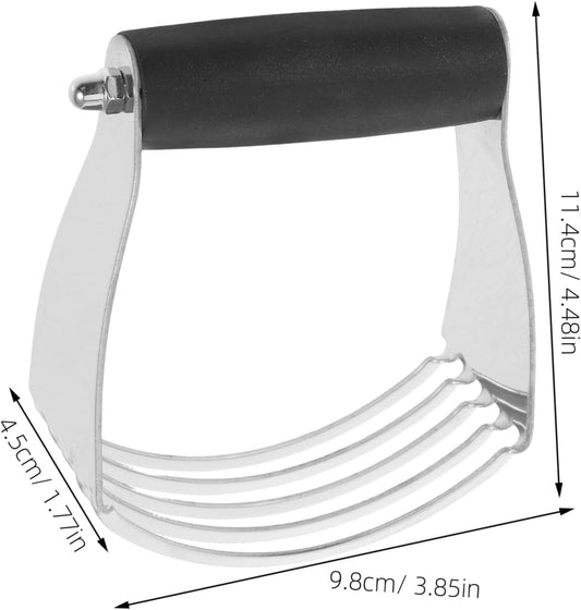 Stainless Steel Dough Blender Pastry Cutter with Built in Scraper