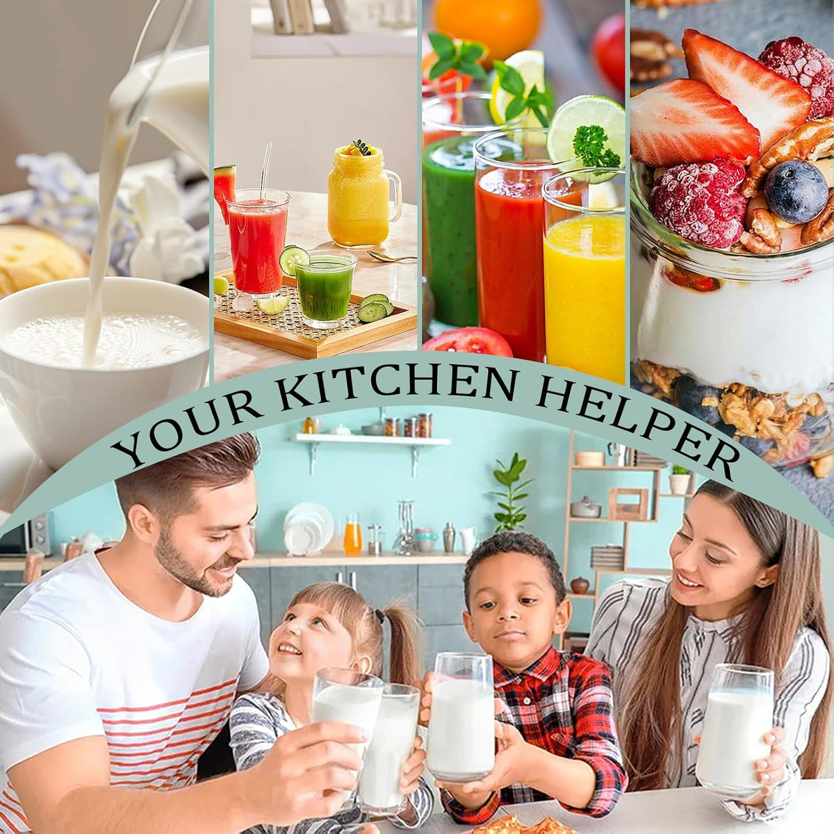 4PCS Nut Milk Bag, Food Grade Nylon Cheese Cloth Bag, Straining Reusable Fine Mesh Strainer for Tea, Yogurt, Juice, Cheese, Soup, Herbs, Vegetable Juice (8"x12"/14"x14"/10"x12"/12"x12")