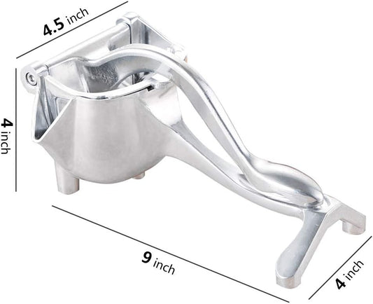 Manual Fruit Press Juicer, Heavy Duty Single Press Lemon Squeezer Premium Quality Metal Aluminum Alloy Hand Juicer Fruit Squeezer for Lemon, Orange, Grape1 Pack