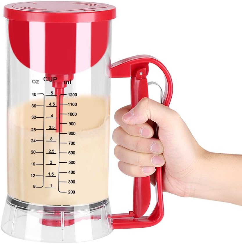 Electric Stirring Batter Dispenser Cordless Powered Mixer Separator Pancake Cupcake Waffle Maker Kitchen Tools