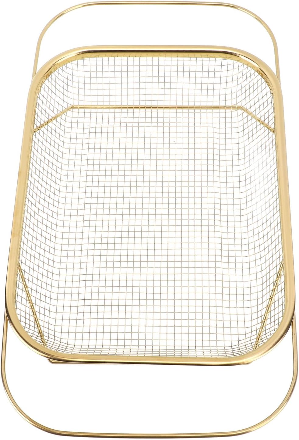Over The Sink Colander Strainer Basket, Expandable Over The Sink Colander Stainless Steel Easy To Multifunctional for Home (Gold)
