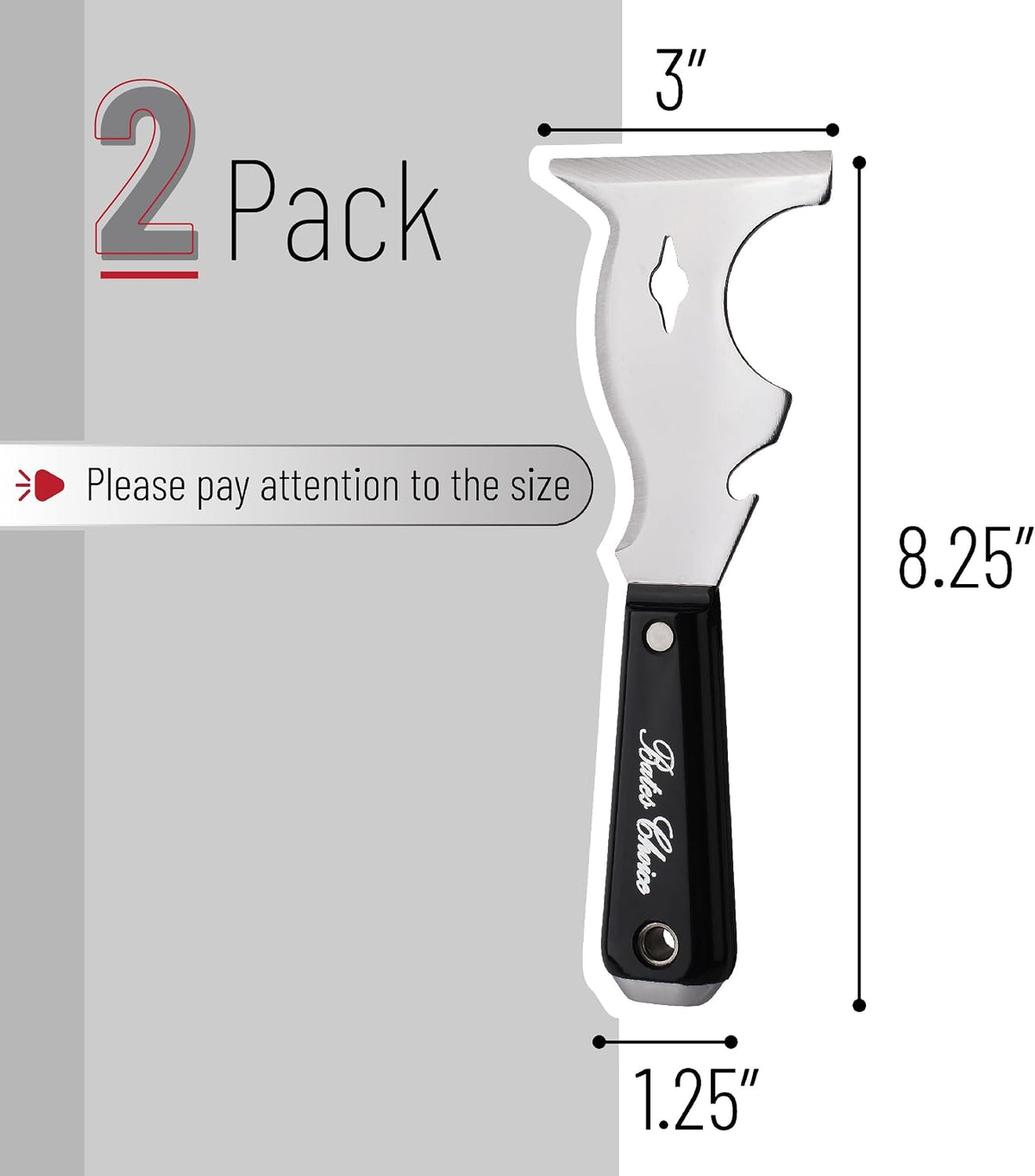 Bates- Paint Scraper, 10 in 1 Painters Tool, Scraper for Wood