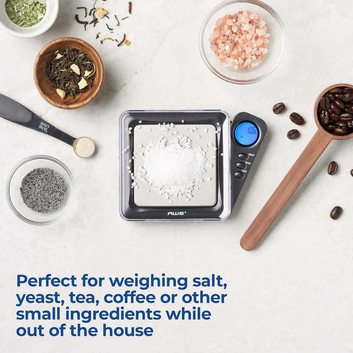 Blade Series Digital Pocket Gram Scale 1000g x 0.1g | Precision Mini Scale 0.1g Accuracy, Pocket Scale for Kitchen, Gold, Gems & Coin Scale, Smart Digital & Compact Scale