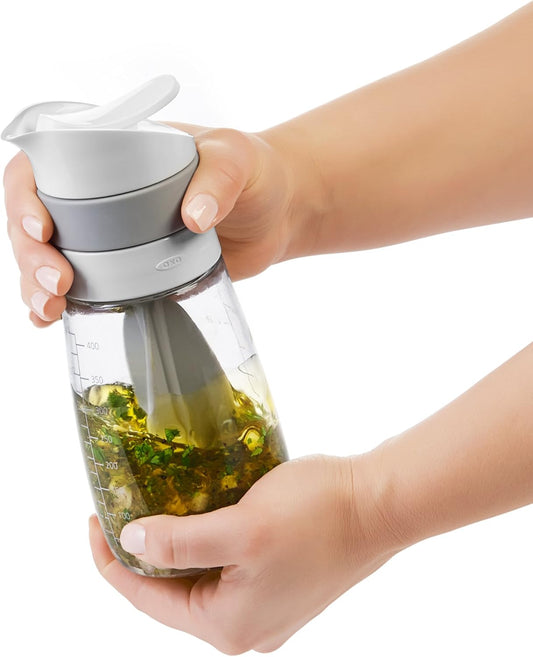 Good Grips Twist & Pour Salad Dressing Mixer, Gray