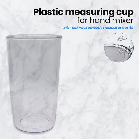 27 oz Measuring Cup for Immersion Blender | BPA Free Plastic Measuring Beaker with Pour Spout, Stable Base & Clear Measurements | Mixing Cup for Smoothies, Soups & Sauces