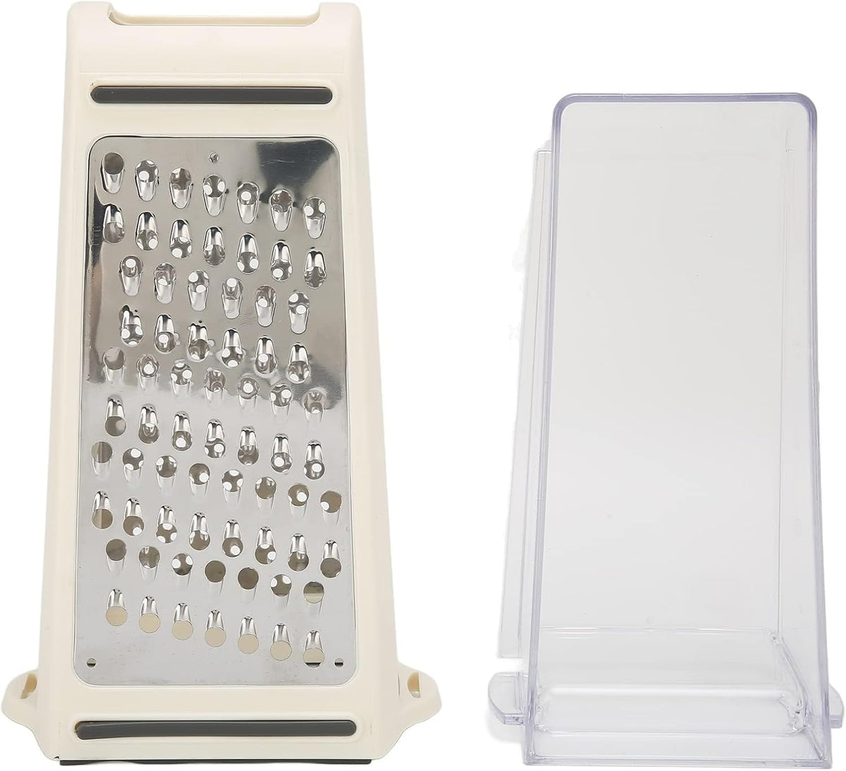 Cheese Grater, Multipurpose Kitchen Box Grater Food Grater Vegetable Shredder with Storage Container for Cheese, Vegetables, Ginger, Garlic (1)