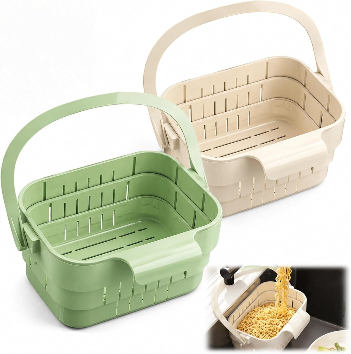 Sink Strainer Basket, 2026 Upgrade Foldable Hanging Sink Drain Basket