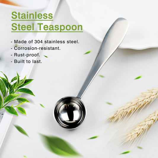 Perfect Measure Loose Leaf Tea Spoon – Premium 18/8 Stainless Steel Tea Scoop for All Tea Types – Connoisseur’s Choice