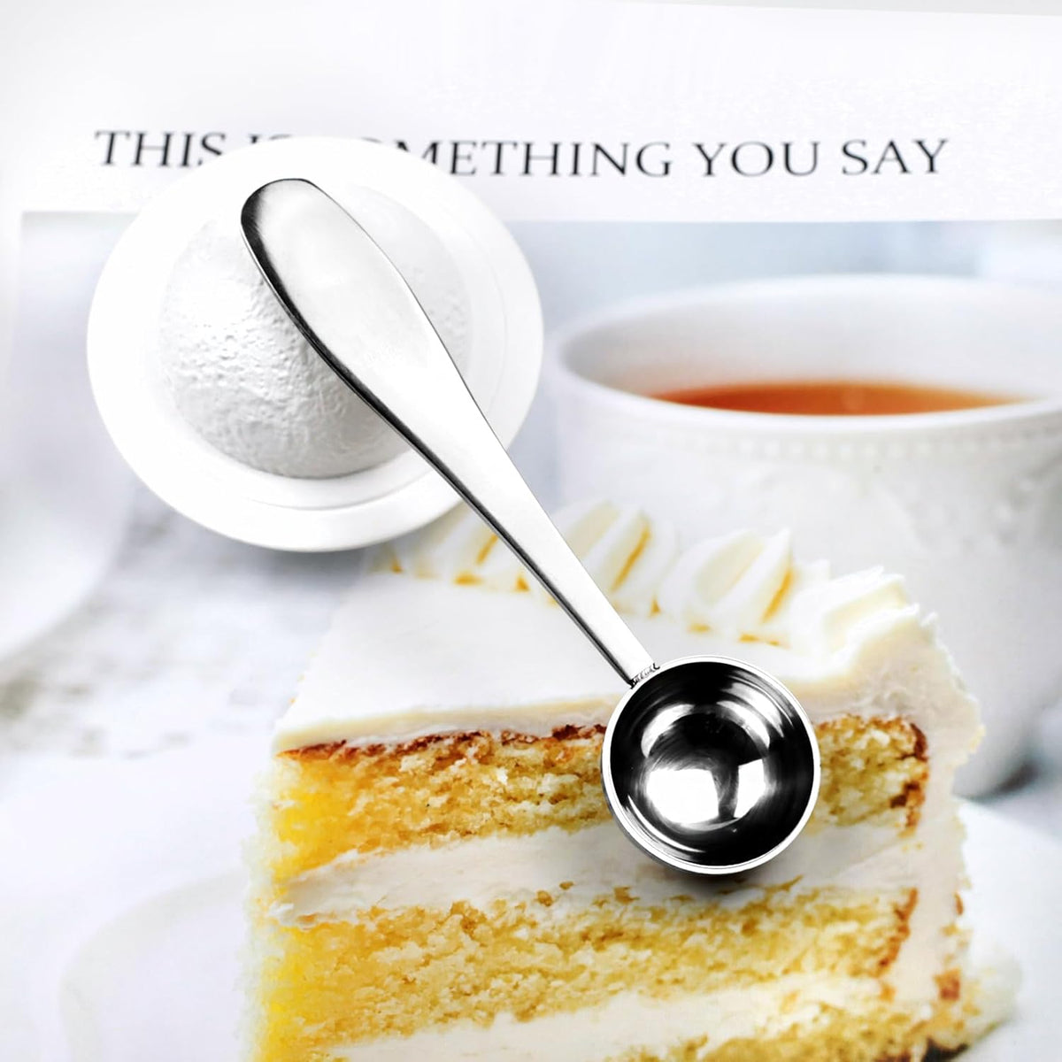 Perfect Measure Loose Leaf Tea Spoon – Premium 18/8 Stainless Steel Tea Scoop for All Tea Types – Connoisseur’s Choice