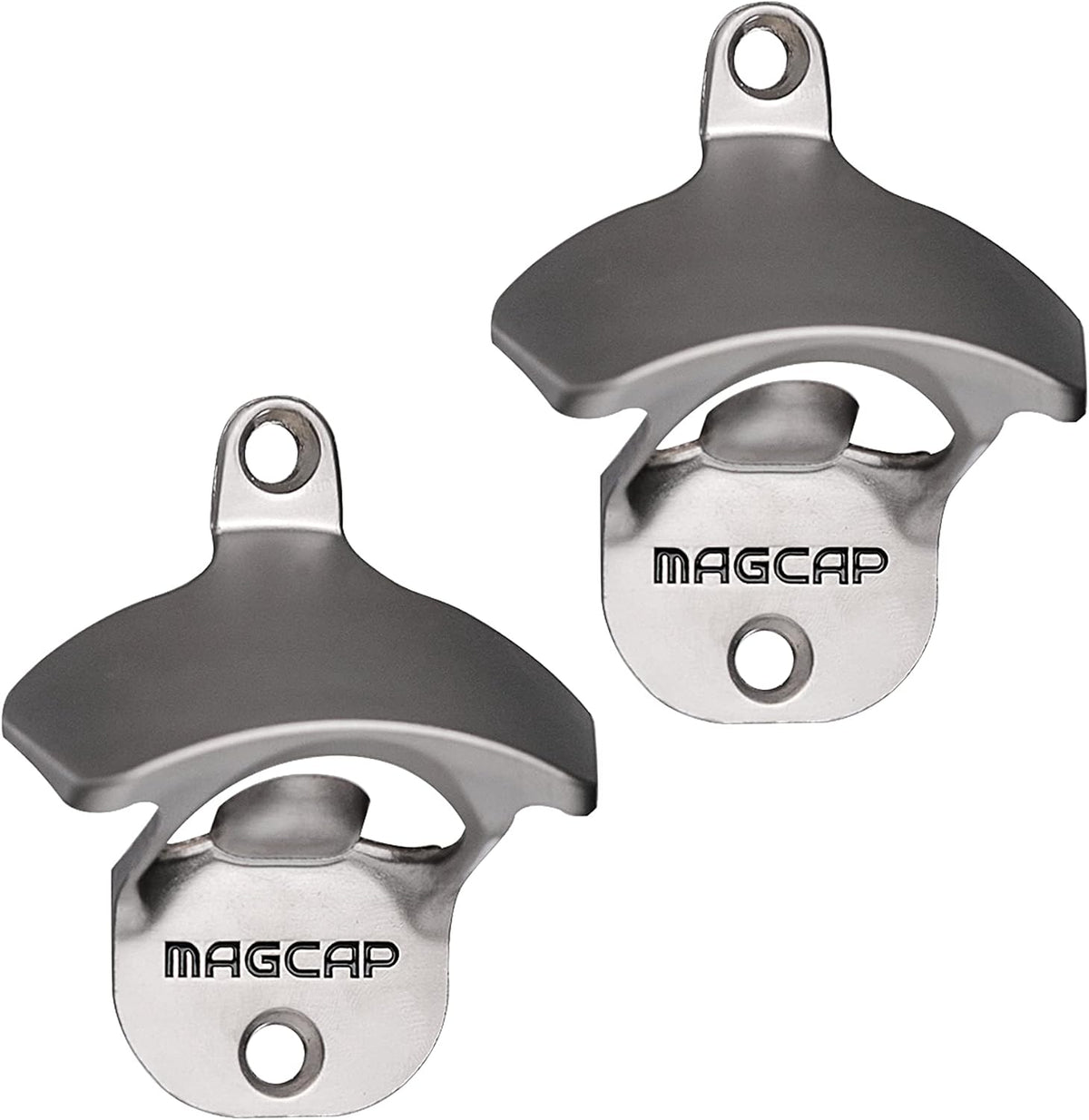 Outdoor Bottle Opener Wall Mounted - Style Magnetic Beer Bottle Opener that Catches Caps - Easy to Install and Incredibly Convenient (Gunmetal Black)
