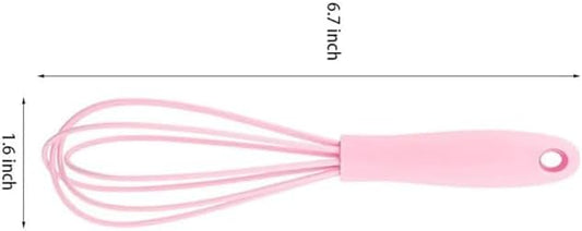 Silicone Whisk,6.7in,Set of 12 | Non Scratch,Balloon Egg Beater,Blending,Whisking,Beating