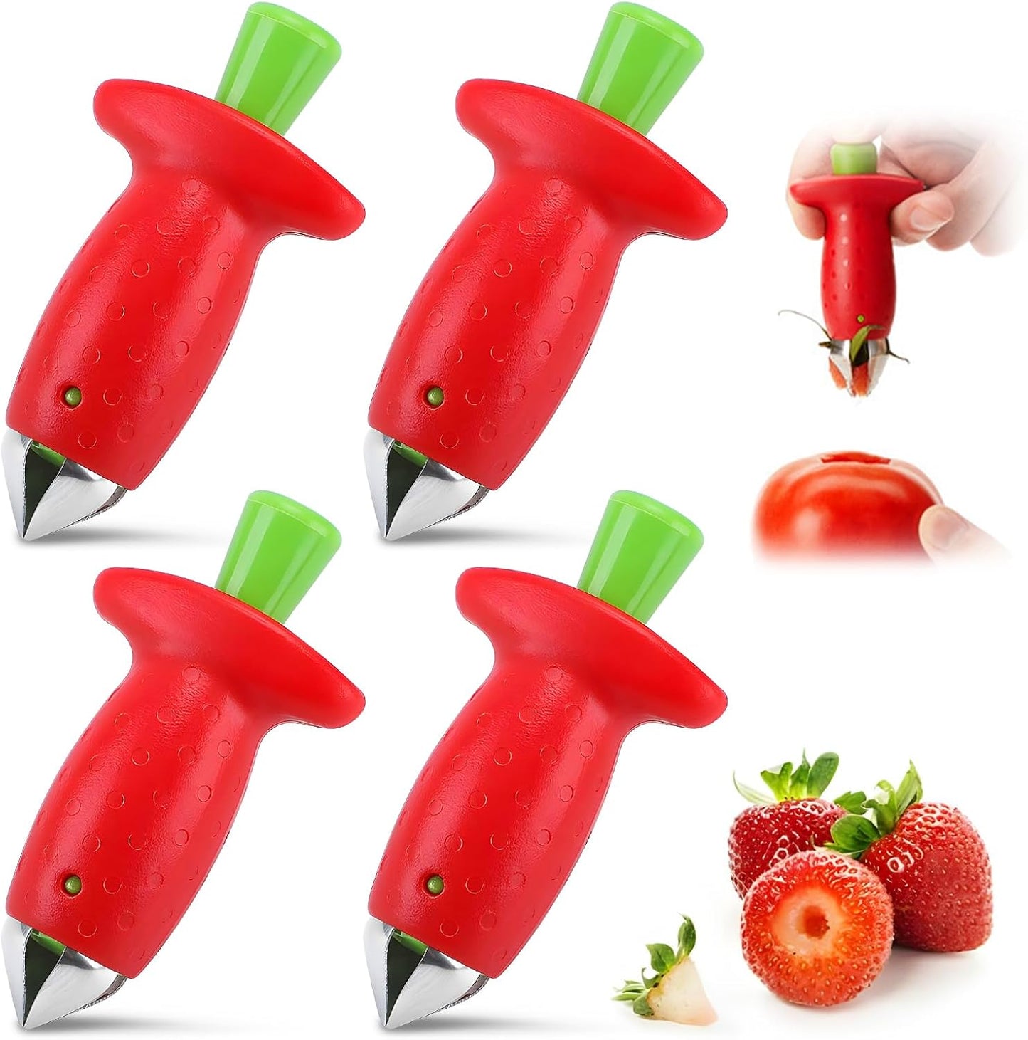 Strawberry Huller Stem Remover, Strawberry Corer Huller, Fruit Corer Tool, Kitchen Gadgets (2)