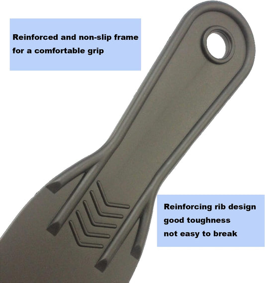 6 Pack Putty Knife, Flexible Plastic Paint Scraper Tool for Spackling,Putty Knife Set, Spreader, Spackle Tool, Plastic Putty Knife Scraper, Scraper Tool, Putty Scraper