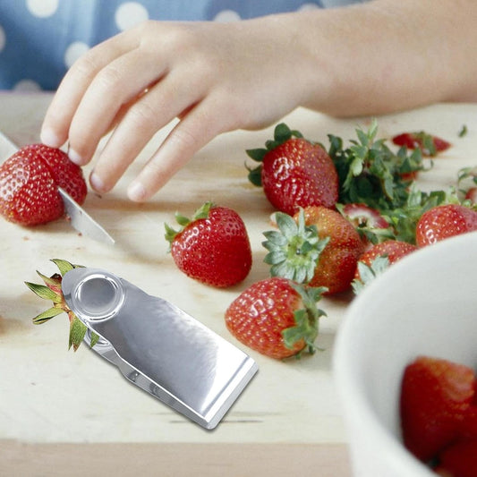Stainless Steel Strawberry Huller - Fruit Stem Remover Picker - Manual Fruit Corer Tool - Picker Peeler Tweezers Kitchen Gadgets - Kitchen Gadgets For Strawberry Cherry Tomato Fruit