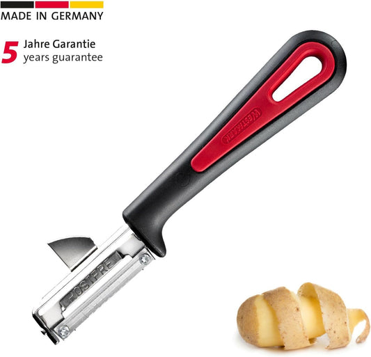 Germany Stainless Steel Swivel Vegetable Peeler (Red/Black)