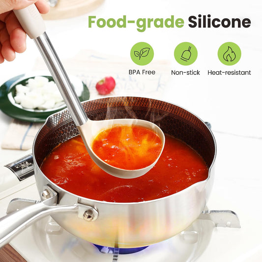 35 Pcs BPA Free Silicone Kitchen Utensils Set Stainless Steel Handles