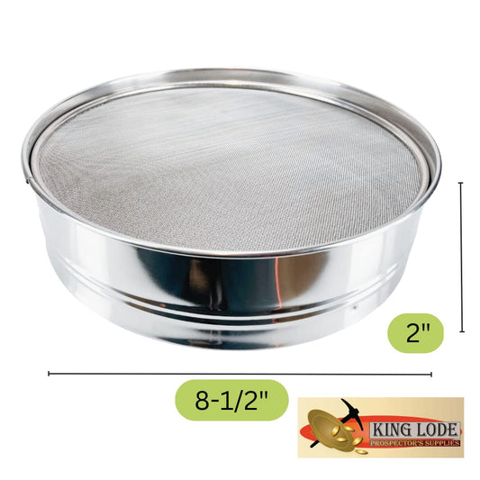 8" Soil Sieves Set | 5 Pc Set Includes 1 Stainless Steel Frame + 4 Sieve Screens | Screen Sizes 0.5mm, 1mm, 2mm, 3mm | Great for Sifting Rocks, Seeds, Dirt, Compost and Potting Soil