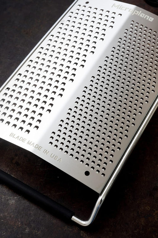 Gourmet Dual Grater - Fine and Coarse Stainless Steel Blades for Effortless Parmesan Cheese Grating and More