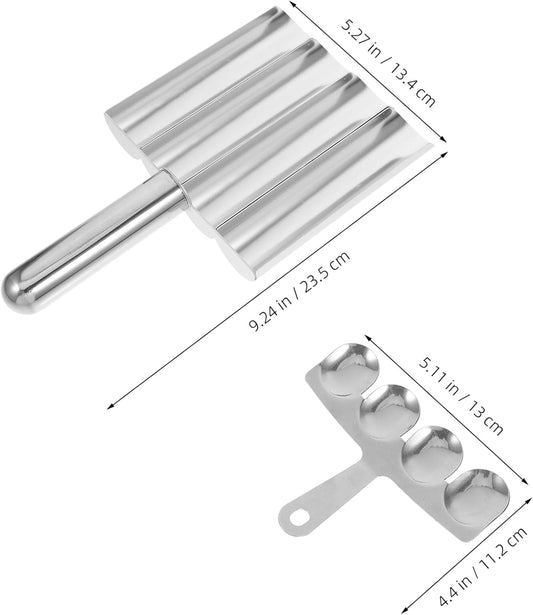 Meatball Maker 2-Pack 4-Link Meatball Tool for Fish Balls Shrimp Balls Home Cooking Easy Press Mold 9.25X5.27X1.37In Kitchen Utensil