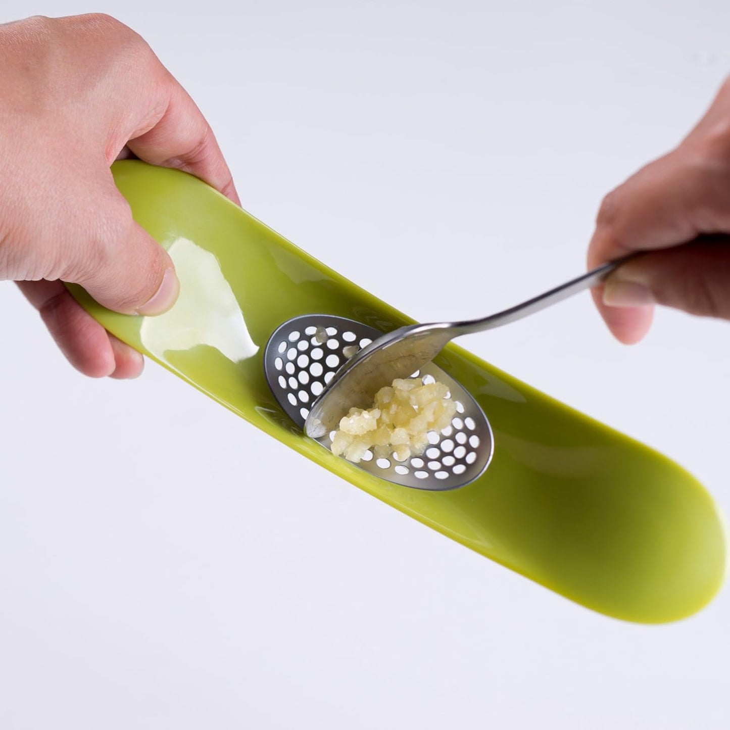 Garlic Rocker Crusher Mincer Press Plastic Dishwasher Safe, Green