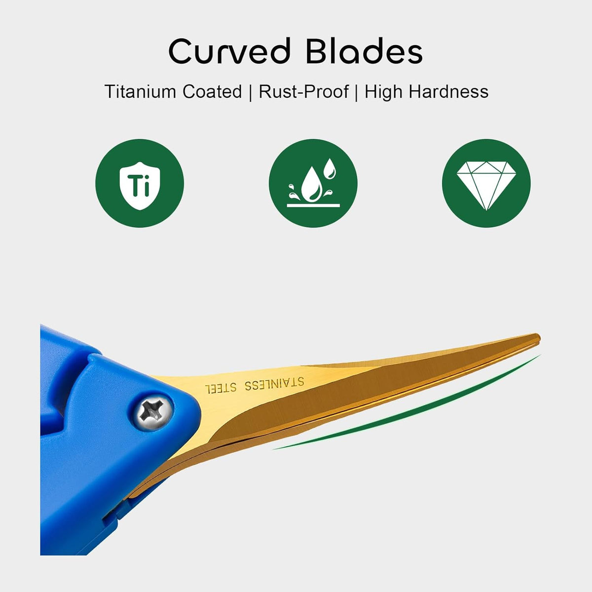 3 Packs 6.5 Inch Pruning Shears Gardening Hand Pruning Snips Gardening Scissors with Straight Stainless Steel Precision Blades