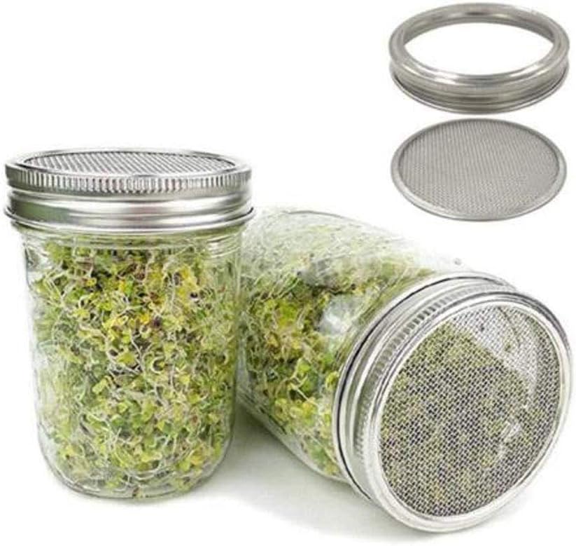 Mason Jar Liquor/Oil Pour Spout Dispenser, Sprouting Mason Jar Lid,Shaker Lid Shaker Dry Rub Lid - Cocktail, Mix Spices, Dredge Flour, Sugar Pack of 6