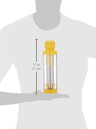 Yellow Deluxe Corn Stripper, 10.5" | Quickly Remove Kernels from the Cob | No Splatters or Mess | Dishwasher Safe