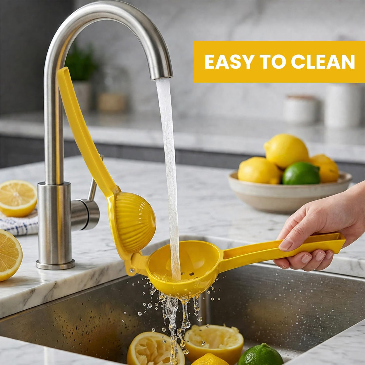8.7" Lemon Squeezer Combo, Manual Citrus Juicer for Limes & Lemons