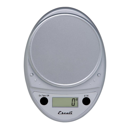 Primo Digital Food Scale Multi-Functional Kitchen Scale and Baking Scale for Precise Weight Measuring and Portion Control, 8.5 x 6 x 1.5 inches, Chrome