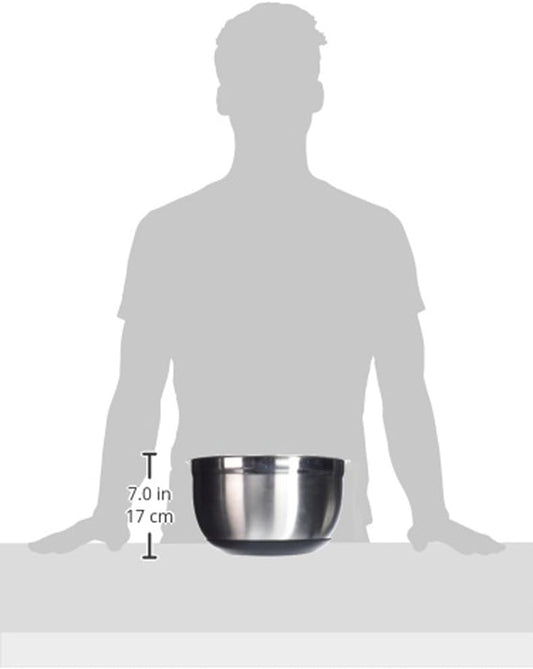 Winco 8 Quart Heavy-Duty Stainless Steel Mixing Bowl with Non-Slip Base