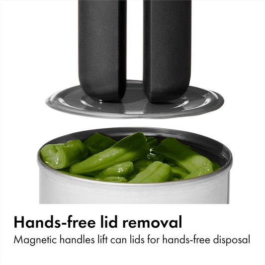 Good Grips Lock & Go Can Opener, Manual Can Opener with Locking Arms and Easy-Release Button, Handheld Kitchen Gadget, Compact Kitchen Utensil for Everyday Use
