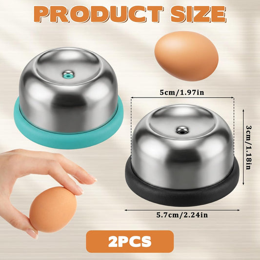 2PCS Stainless Steel Egg Piercer for Raw Eggs, Egg Poker | Eggs Piercer with Anti-Slip Base Eggshell Peeler Tool to Get Good Hard Boiled Eggs Anti-rust Easy Egg Peeler Kitchen Gadget