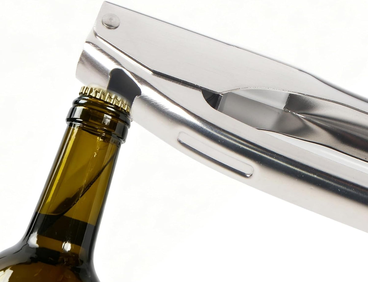Garlic Press Stainless Steel, with Peeler Tube and Cleaning Brush