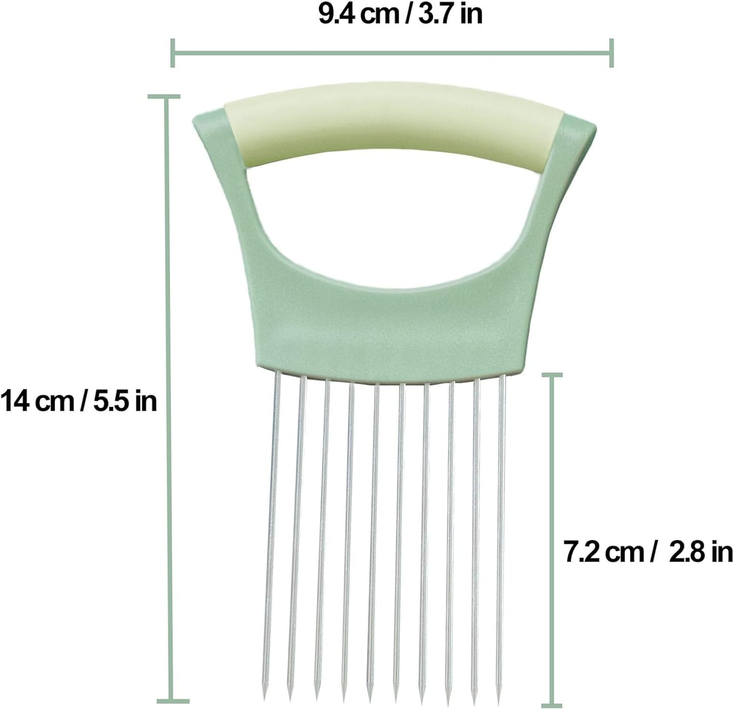 Onion Holder for Slicing | Kitchen Chopper Assistant Tool, Vegetable Cutter with Protective Cover, For Tomato, Lemon, Potato, Egg, Food Slice Assistant