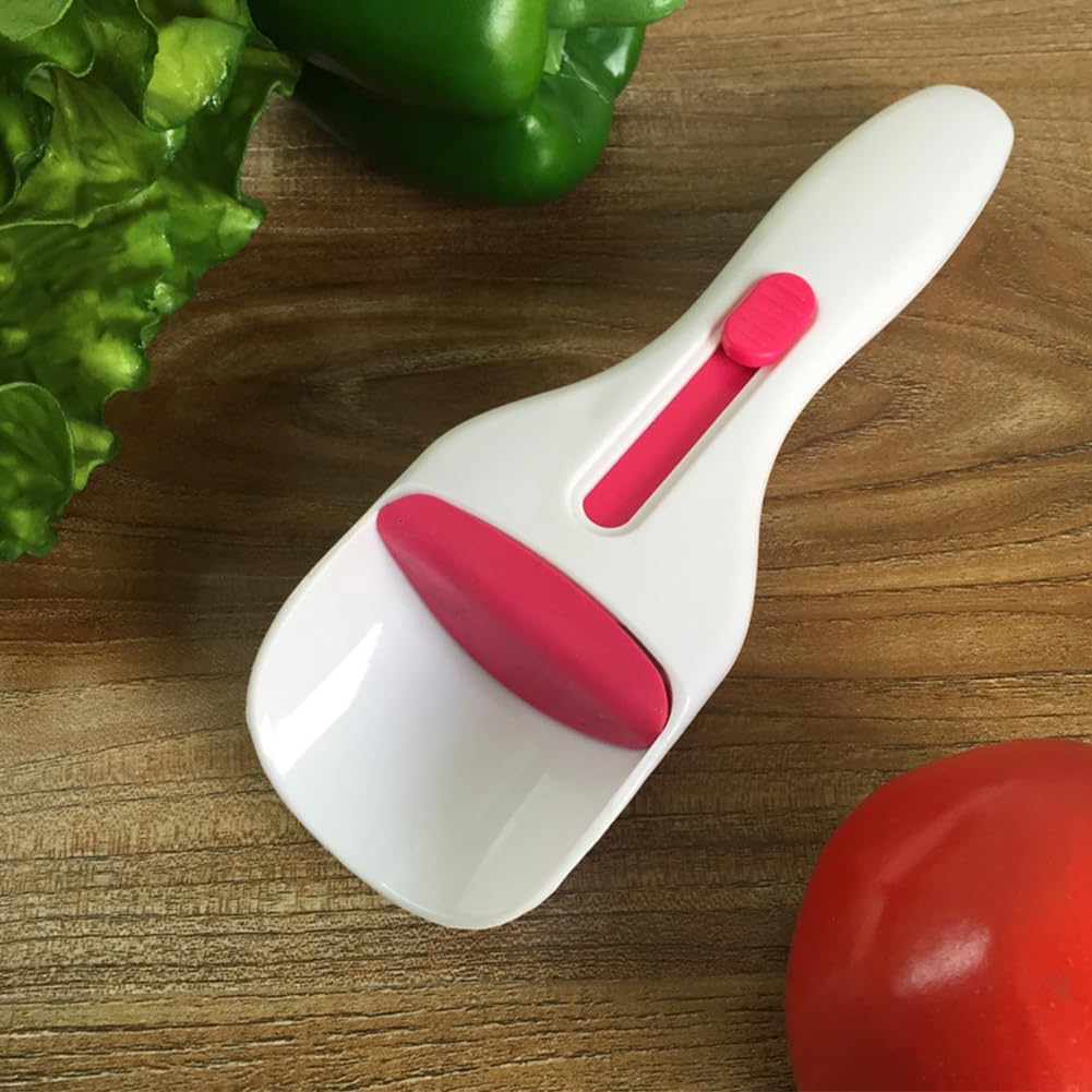 Cupcake Scoop, Slide Button Cake Batter Dispensing Spoon Pastry Spatula Spoon Home Baking Tool for DIY Cupcake, Ice Cream Ball, Cookie(White)