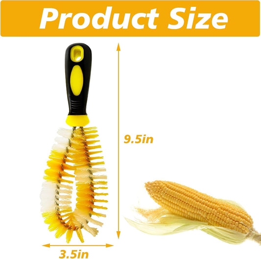 Corn Silk Brush Remover Corn Silk Remover Brush Silking Silker Remove Fruit and Vegetable Cleaning with Handle for Carrots, Potatoes