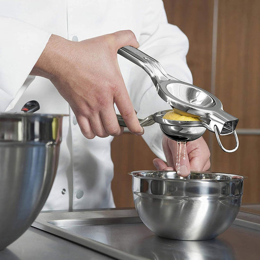 Premium Quality Lemon Squeezer Stainless Steel w/Food Grade #304 Food Grade, Anti-Corrosive Premium Quality Manual Jumbo Size Squeezer, Manual Citrus Press Juicer, LS0001