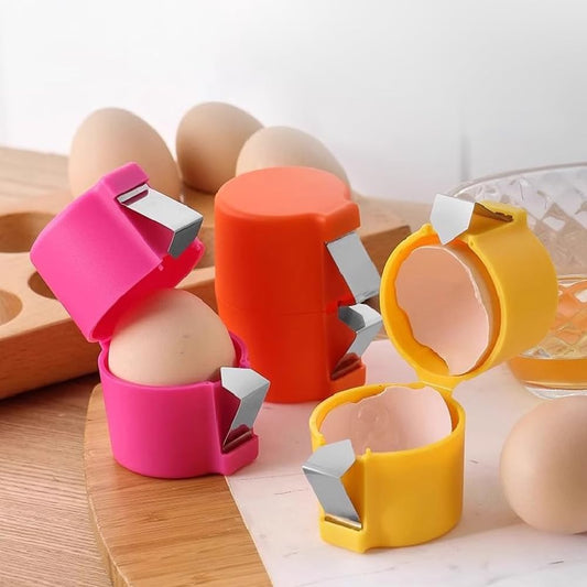 3pcs Egg Shell Opener for Hard Boiled Eggs Stainless Steel Egg Peeler Tool Easy Egg Cracker Tool for Raw Eggs, Egg Slicer for Raw Eggs Kitchen Gadgets for Baking