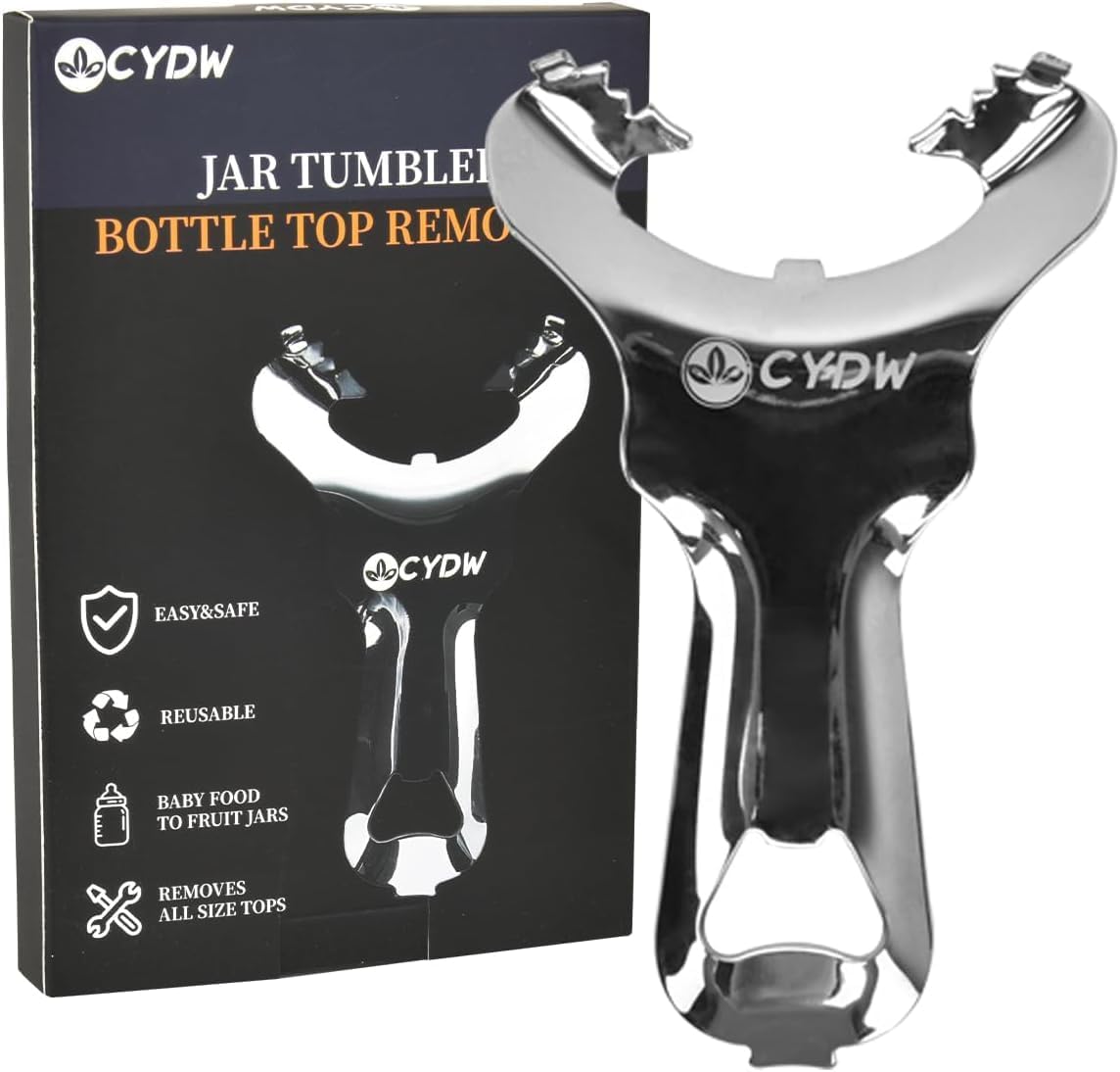 Mason Jar Opener Tool with Soft Touch Handle, for Canning Supplies